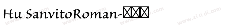 Hu SanvitoRoman字体转换